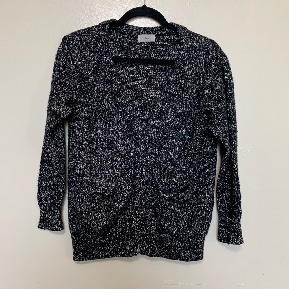 Iéna knitted cashmere wool linen cardigan size S